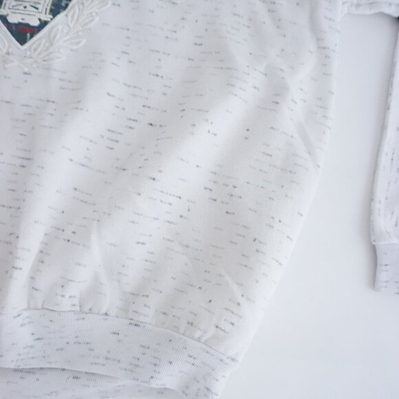 Vintage San Francisco Quarter Zip Puff Print Pullover Sweater 2XL - Picture 5 of 11